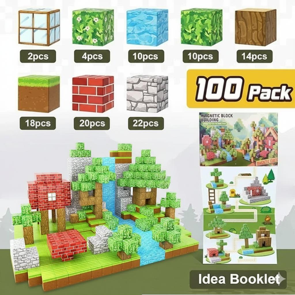 Magnetic Building Blocks 100pcs